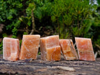 Natural Rhombohedral Sunset Orange Calcite Specimens x 35 From Spitzkop, Namibia - Toprock Gemstones and Minerals 