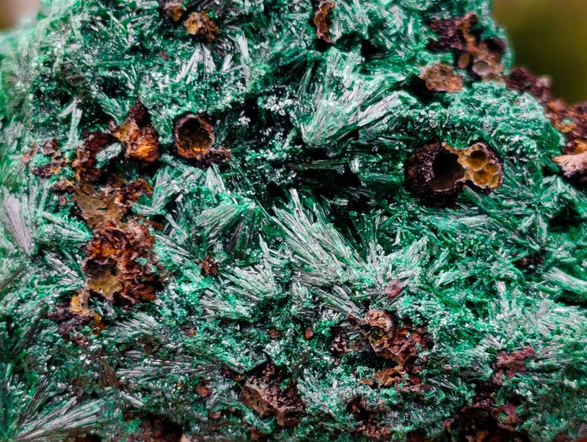 Natural Silky Malachite Specimens x 2 From Kasompe, Congo - Toprock Gemstones and Minerals 