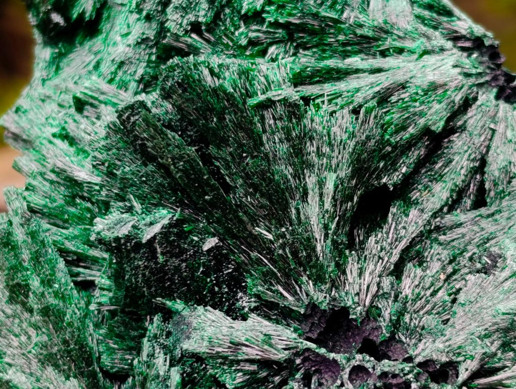 Natural Silky Malachite Specimens x 2 From Kasompe, Congo - Toprock Gemstones and Minerals 