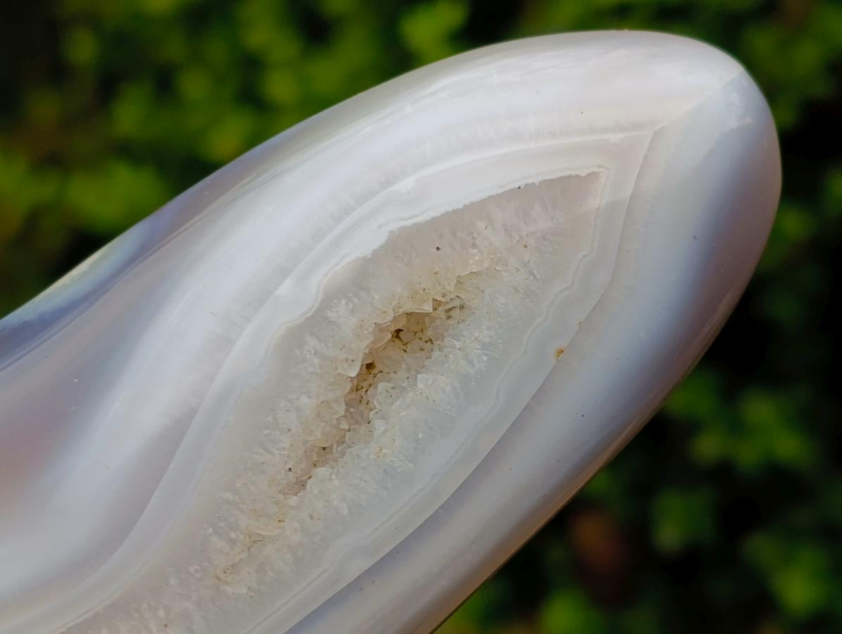 Polished Banded Agate Standing Free Forms x 3 From Madagascar - Toprock Gemstones and Minerals 