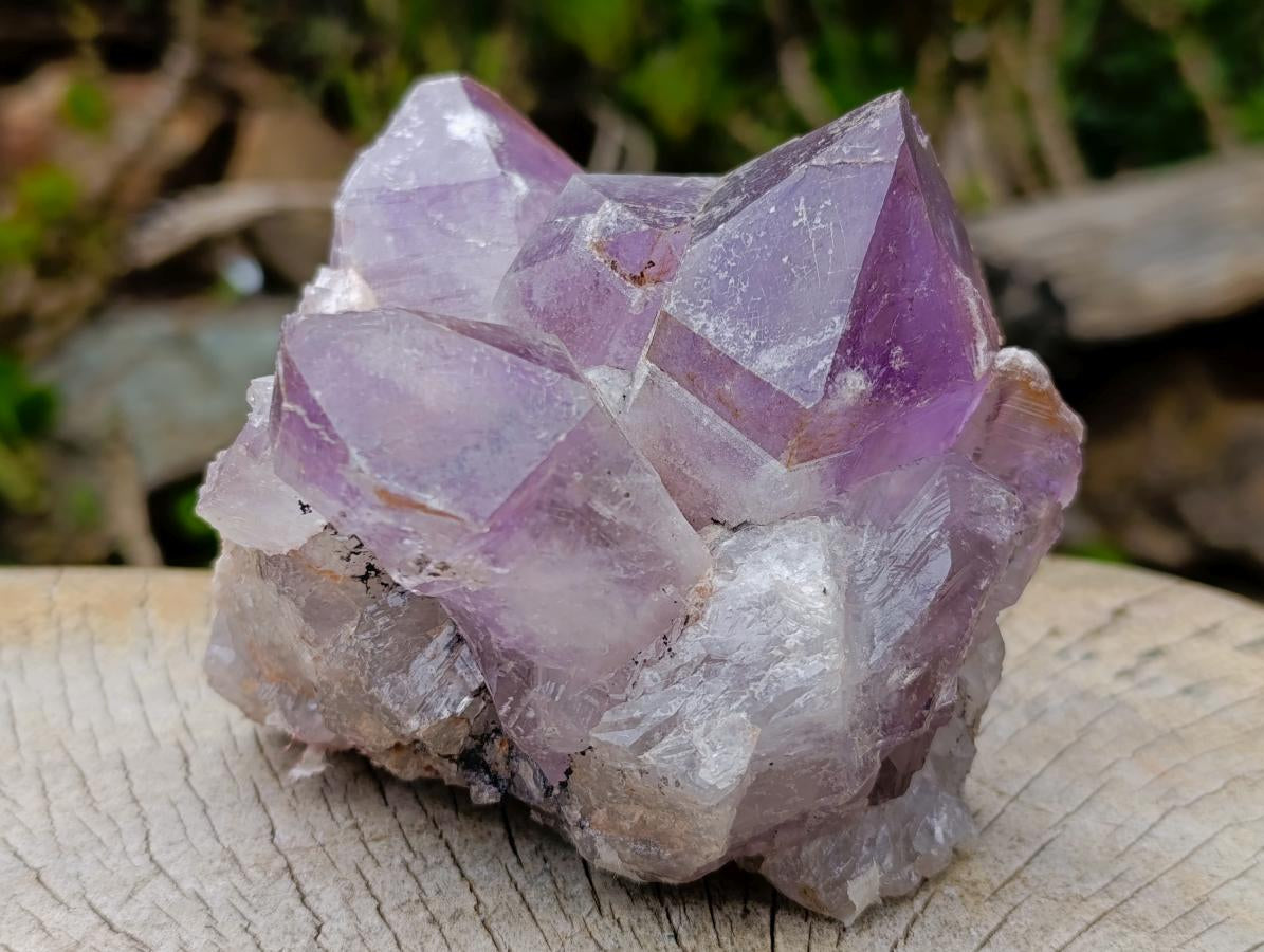 Natural Jacaranda Amethyst Crystal Clusters x 2 From Mumbwa, Zambia - Toprock Gemstones and Minerals 