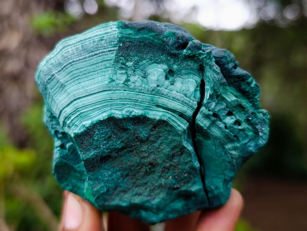 Natural Botryoidal Malachite Specimens x 6 From Congo - Toprock Gemstones and Minerals 