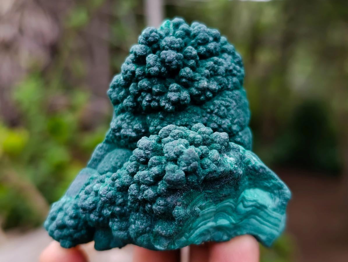 Natural Botryoidal Malachite Specimens x 6 From Congo - Toprock Gemstones and Minerals 