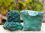 Natural Botryoidal Malachite Specimens x 6 From Congo - Toprock Gemstones and Minerals 