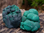 Natural Botryoidal Malachite Specimens x 6 From Congo - Toprock Gemstones and Minerals 