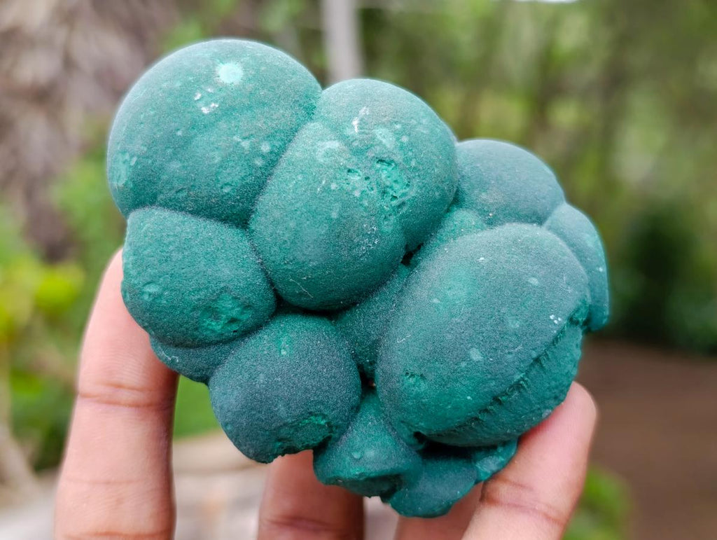 Natural Botryoidal Malachite Specimens x 6 From Congo - Toprock Gemstones and Minerals 