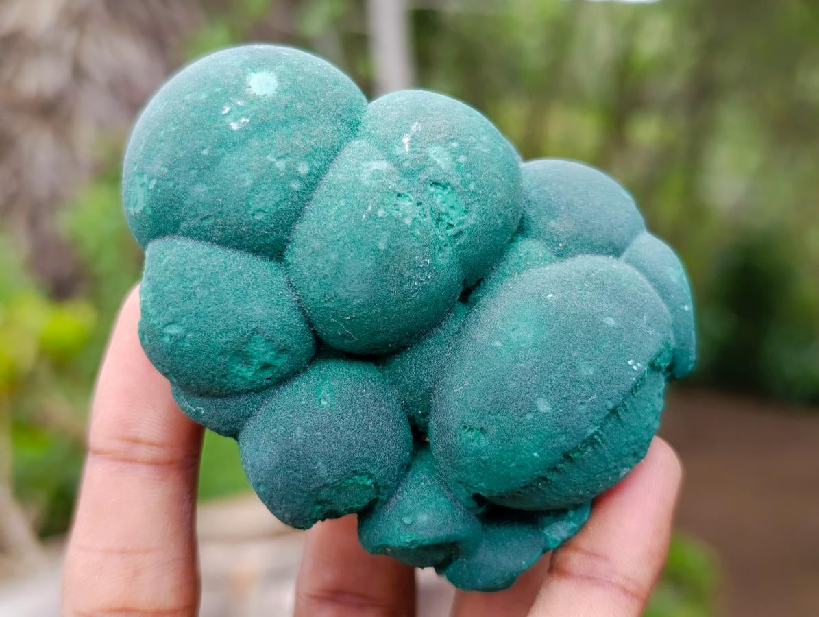 Natural Botryoidal Malachite Specimens x 6 From Congo - Toprock Gemstones and Minerals 