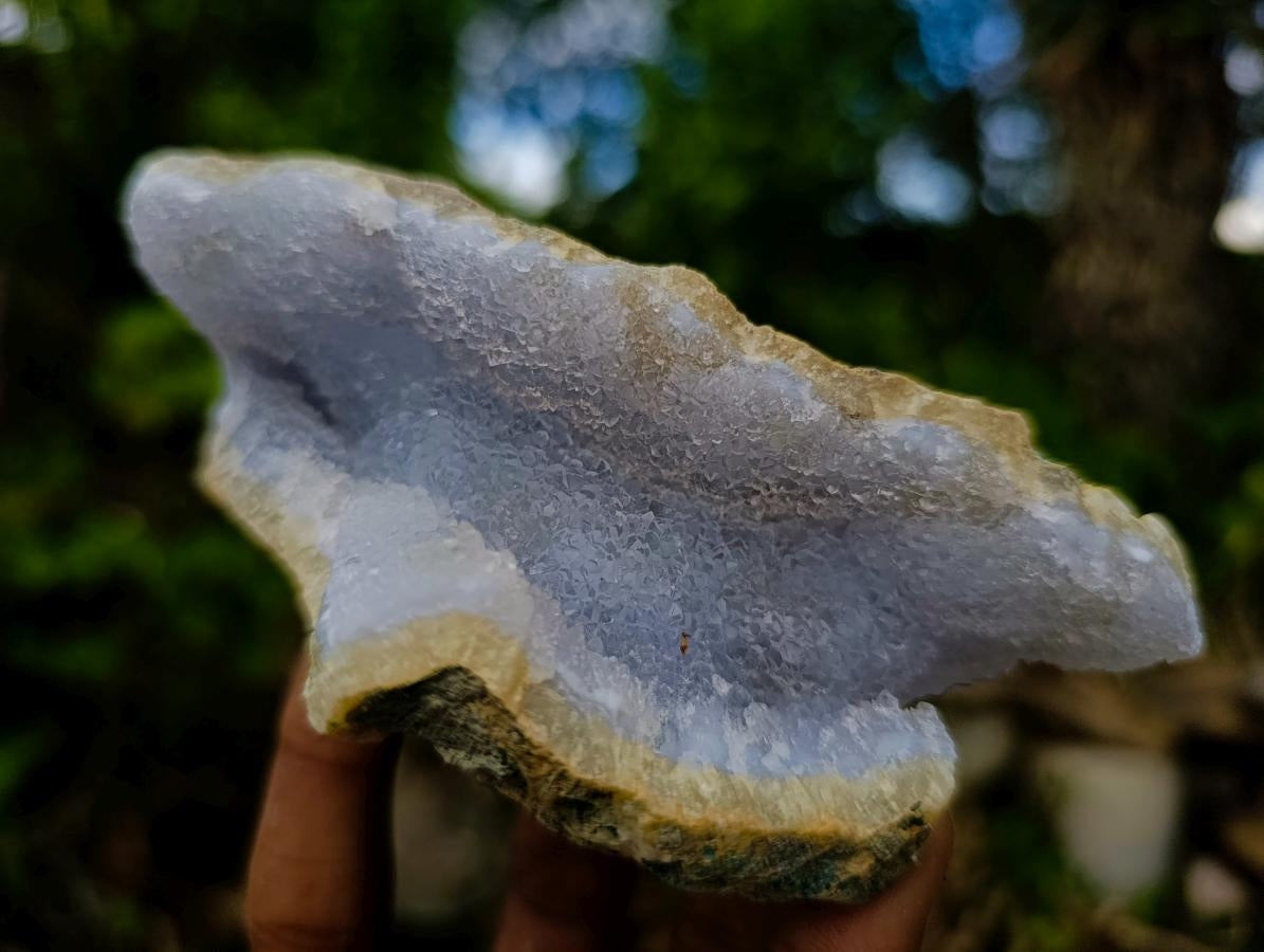 Natural Blue Lace Agate Geode Specimens x 12 From Nsanje, Malawi - Toprock Gemstones and Minerals 