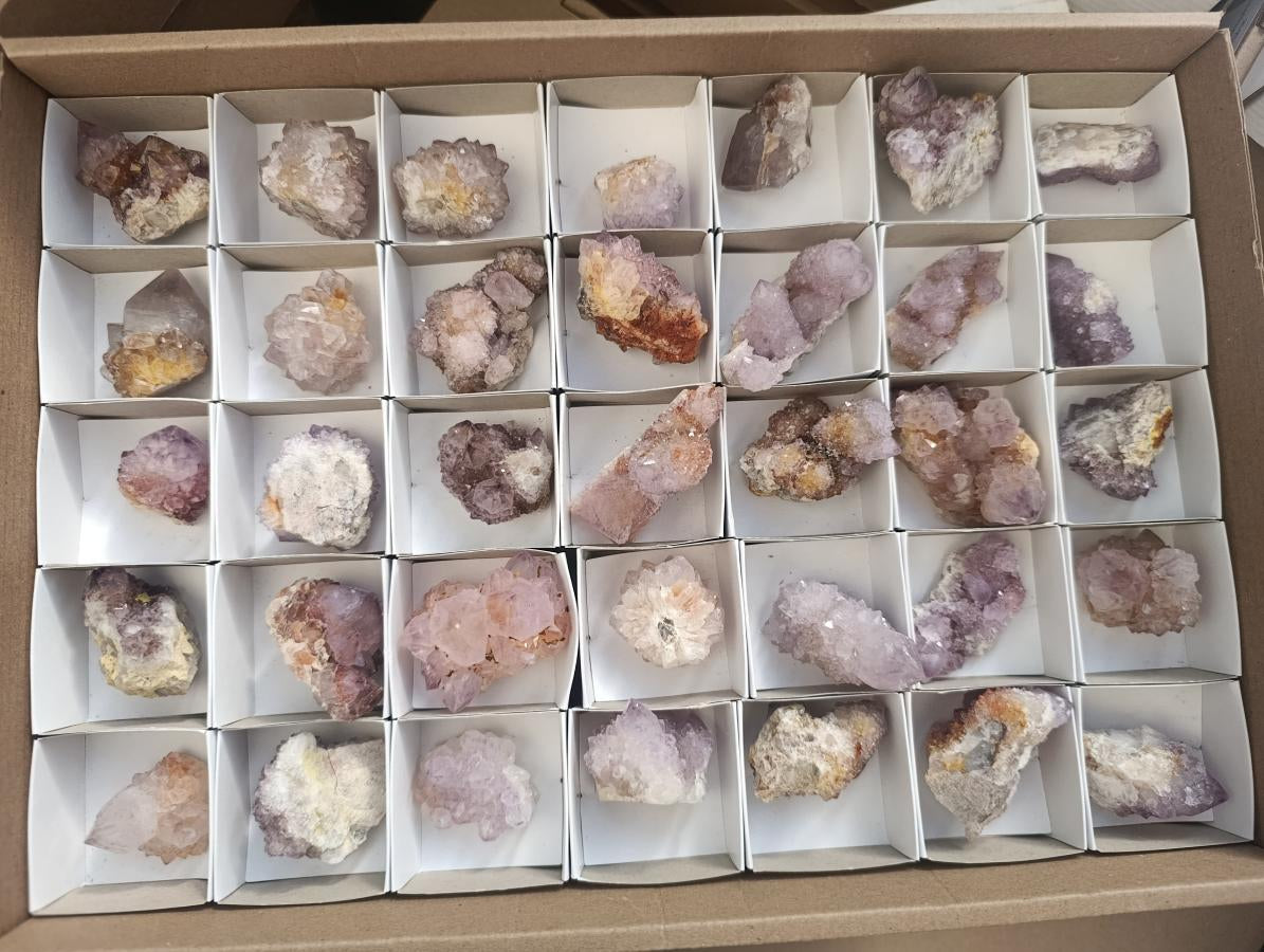 Natural Spirit Amethyst Crystals and Clusters x 35 From Boekenhouthoek, South Africa - Toprock Gemstones and Minerals 