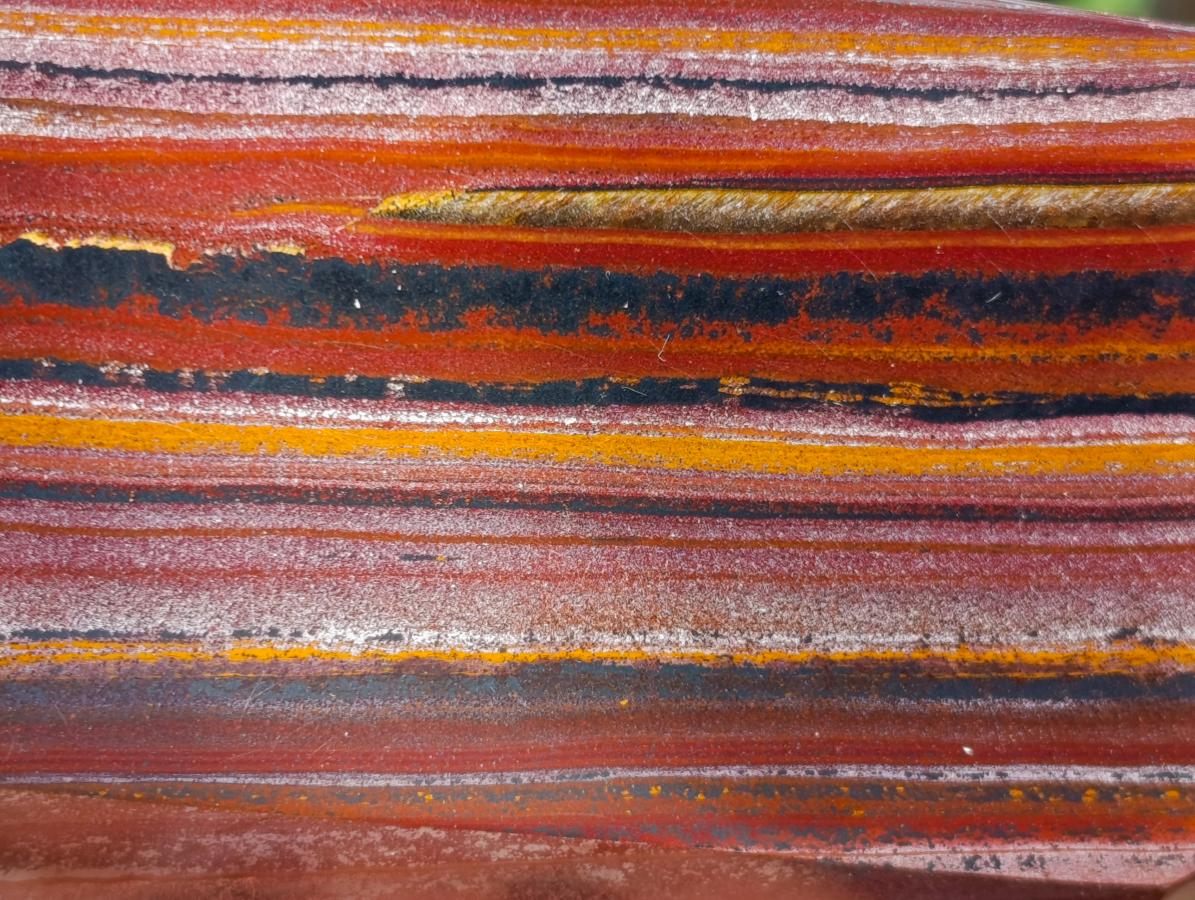 Polished Banded Tiger Iron Standing Display Crystals x 2 From South Africa - Toprock Gemstones and Minerals 