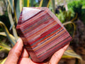Polished Banded Tiger Iron Standing Display Crystals x 2 From South Africa - Toprock Gemstones and Minerals 