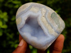 Polished Blue Lace Agate Standing Display Pieces x 6 From Nsanje, Malawi - Toprock Gemstones and Minerals 