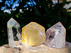 Polished Mix of Quartz Crystals x 6 From Madagascar - Toprock Gemstones and Minerals 