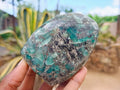 Polished Emerald Mica 'Mutokolite' Standing Free Forms x 3 From Mutoko, Zimbabwe - Toprock Gemstones and Minerals 
