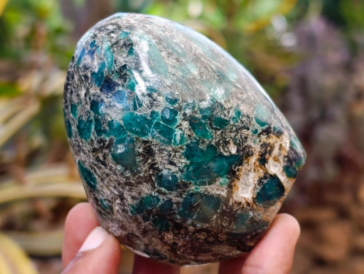 Polished Emerald Mica 'Mutokolite' Standing Free Forms x 3 From Mutoko, Zimbabwe - Toprock Gemstones and Minerals 