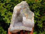 Natural Blue Lace Agate Geode Specimens x 3 From Nsanje, Malawi - Toprock Gemstones and Minerals 