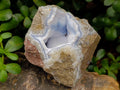 Natural Blue Lace Agate Geode Specimens x 3 From Nsanje, Malawi - Toprock Gemstones and Minerals 