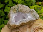 Natural Blue Lace Agate Geode Specimens x 3 From Nsanje, Malawi - Toprock Gemstones and Minerals 