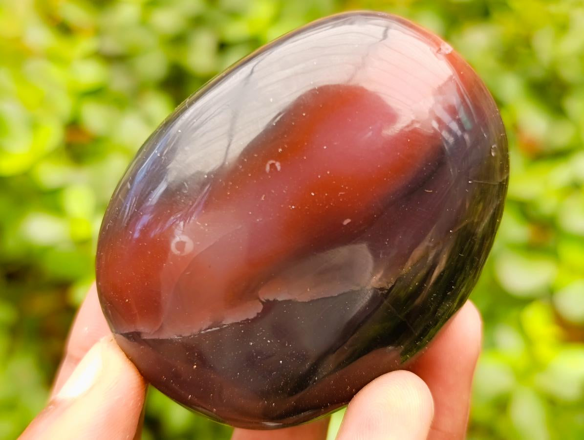 Polished Red Shashe River Agate Palm Stones x 12 From Shashe River, Zimbabwe - Toprock Gemstones and Minerals 