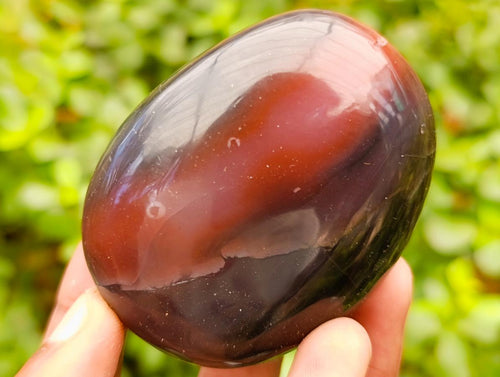 Polished Red Shashe River Agate Palm Stones x 12 From Shashe River, Zimbabwe