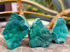Natural Botryoidal Malachite Specimens x 12 From Congo - Toprock Gemstones and Minerals 