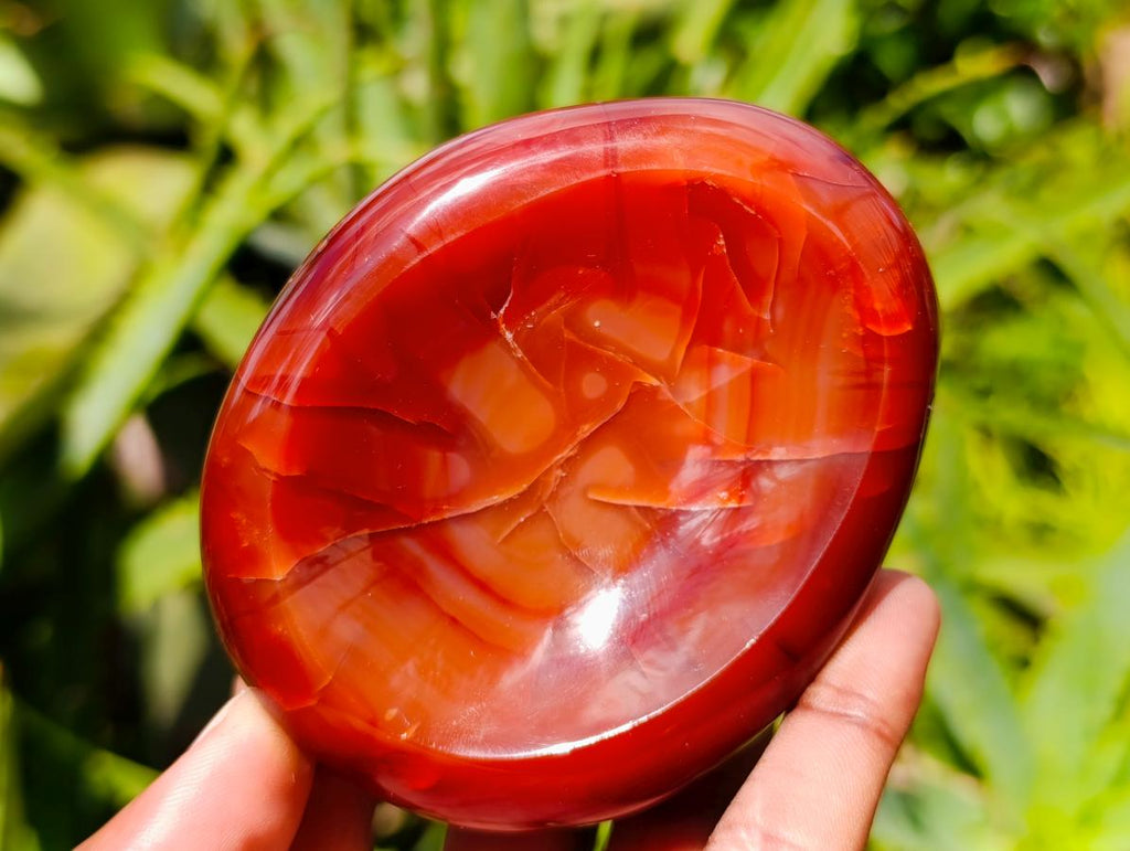 Polished Carnelian Agate Gemstone Bowls x 2 From Madagascar - Toprock Gemstones and Minerals 