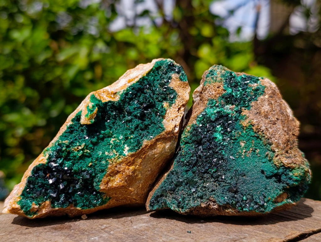 Natural Crystalline Malachite Specimens x 6 From Tenke Fungurume, Congo - Toprock Gemstones and Minerals 