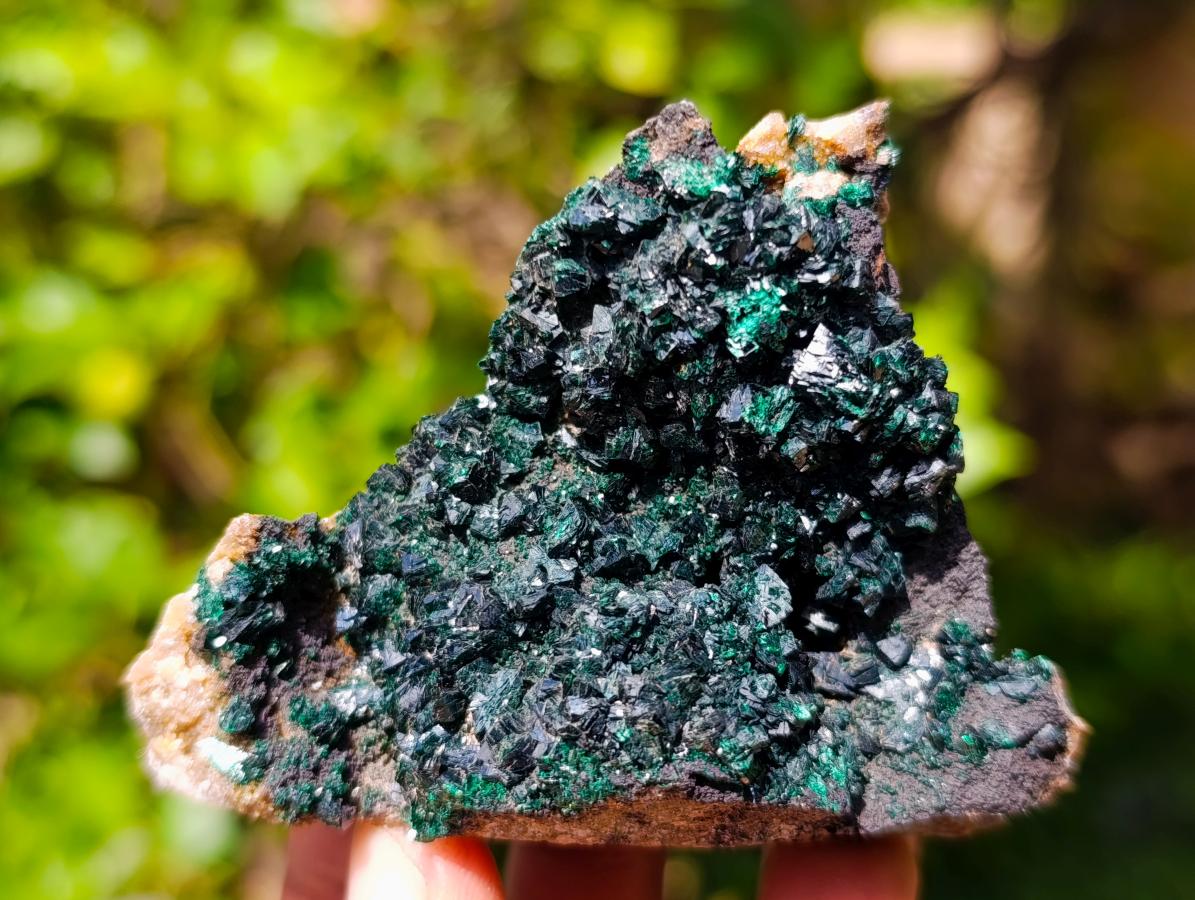 Natural Crystalline Malachite Specimens x 6 From Tenke Fungurume, Congo