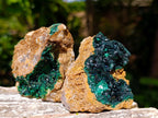 Natural Crystalline Malachite Specimens x 6 From Tenke Fungurume, Congo - Toprock Gemstones and Minerals 