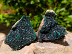 Natural Crystalline Malachite Specimens x 6 From Tenke Fungurume, Congo - Toprock Gemstones and Minerals 