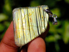 Polished Labradorite Pendants x 35 From Madagascar - Toprock Gemstones and Minerals 