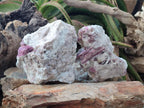 Natural Pink Rubellite Tourmaline Specimens x 2 From Karibib, Namibia - Toprock Gemstones and Minerals 