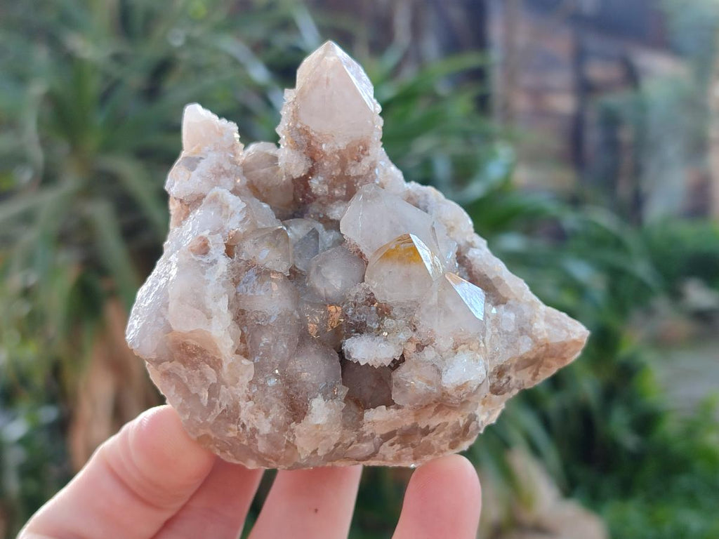 Natural Limonite Fairy Spirit Quartz Clusters with Inclusions  x 4 From Boekenhouthoek, South Africa - Toprock Gemstones and Minerals 