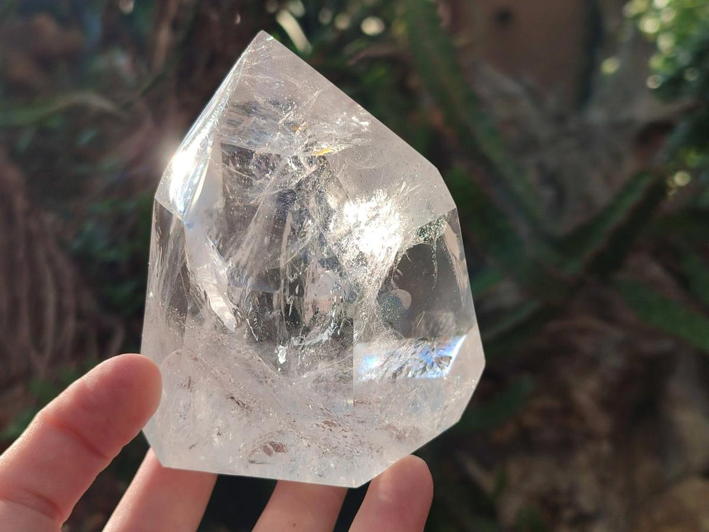 Polished Clear Quartz Display Crystals x 2 From Madagascar - Toprock Gemstones and Minerals 