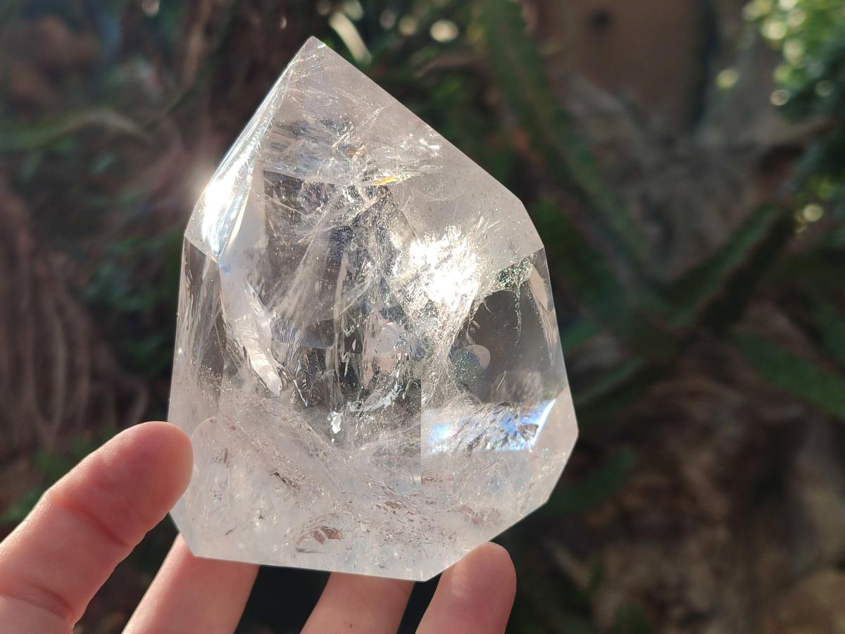Polished Clear Quartz Display Crystals x 2 From Madagascar - Toprock Gemstones and Minerals 