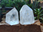 Polished Clear Quartz Display Crystals x 2 From Madagascar - Toprock Gemstones and Minerals 