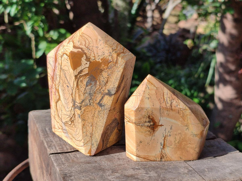 Polished Picture Stone Jasper Display Crystals x 3 From Ais-Ais, Namibia - Toprock Gemstones and Minerals 