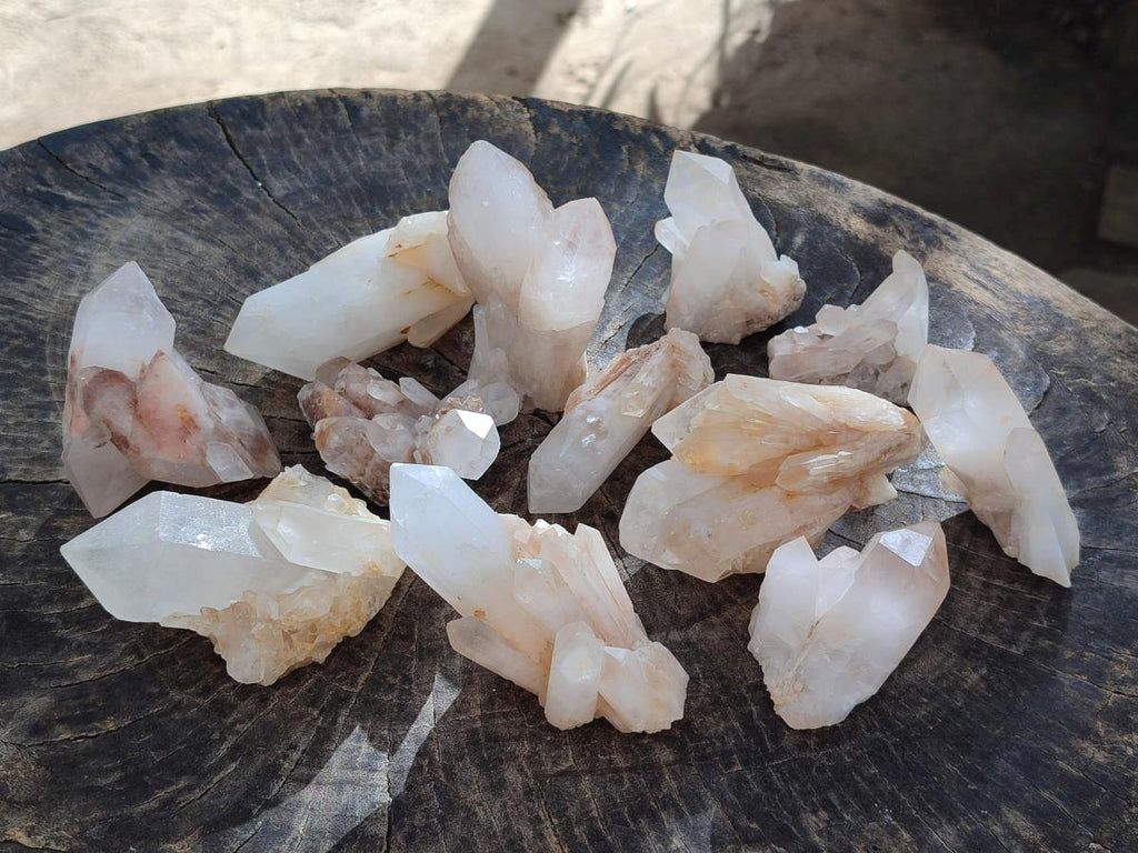 Natural Malagasy Quartz Clusters x 14 From Madagascar - Toprock Gemstones and Minerals 