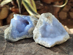 Natural Blue Lace Agate Geode Specimens x 12 From Nsanje, Malawi - Toprock Gemstones and Minerals 