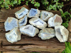 Natural Blue Lace Agate Geode Specimens x 12 From Nsanje, Malawi - Toprock Gemstones and Minerals 