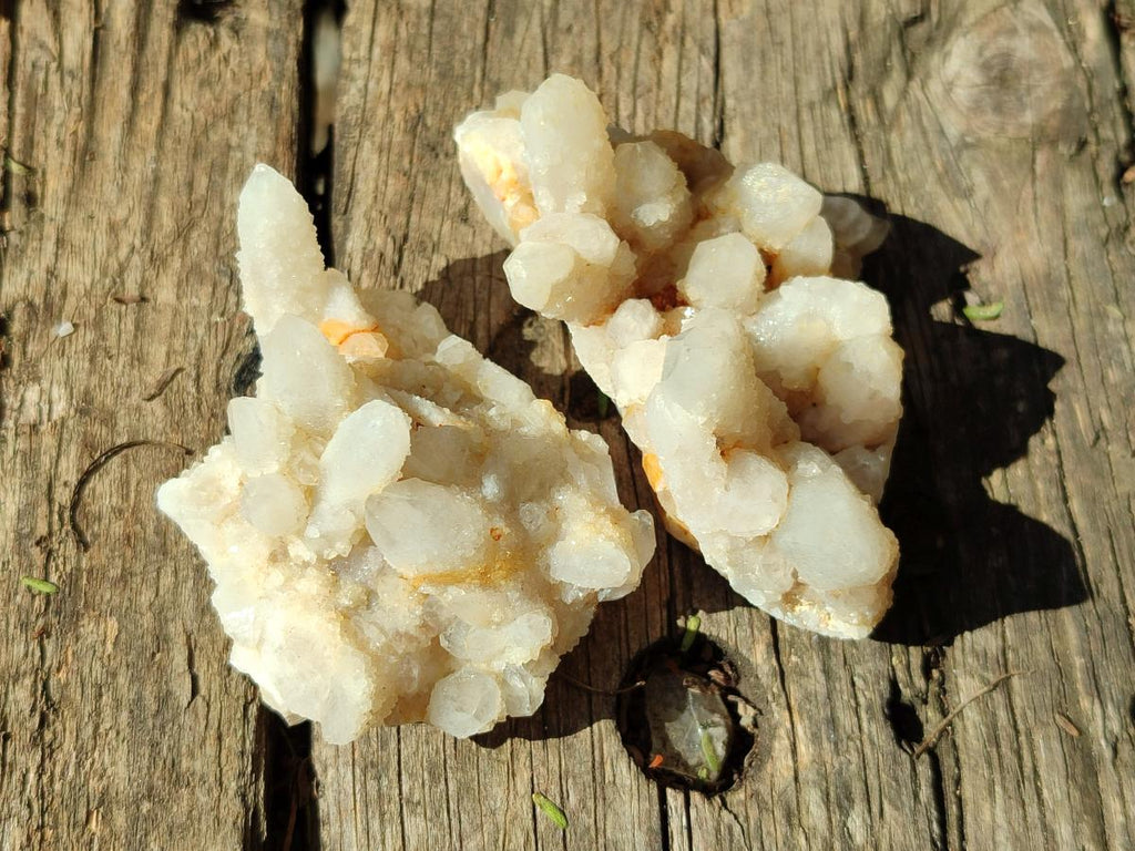 Natural Small White Fairy Spirit Quartz Crystals and Clusters x 35 From Boekenhouthoek, South Africa - Toprock Gemstones and Minerals 