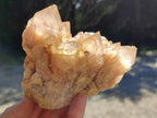 Natural Smokey Phantom Quartz Clusters x 2 From Luena, Congo - Toprock Gemstones and Minerals 
