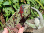 Polished Bastite Dragonsblood Stone Display Crystals x 3 From Tshipise, South Africa - Toprock Gemstones and Minerals 
