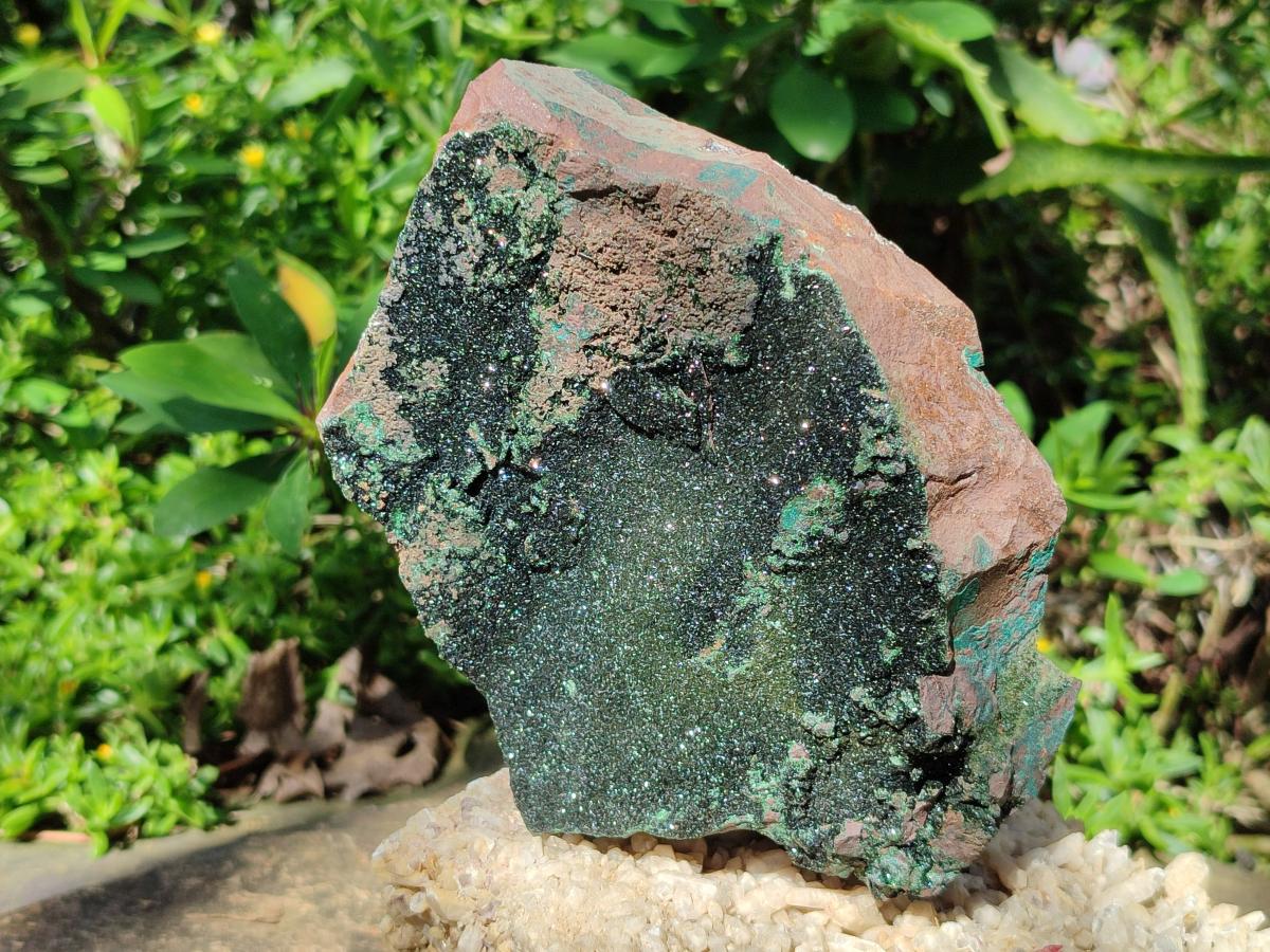 Natural Large Cabinet Libethenite Crystals on Dolomite Matrix Specimen x 1 From Shituru, Congo - Toprock Gemstones and Minerals 