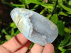 Polished Blue Lace Agate Standing Display Pieces and Free Forms x 12 From Nsanje, Malawi - Toprock Gemstones and Minerals 