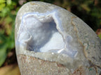 Polished Blue Lace Agate Standing Display Pieces and Free Forms x 12 From Nsanje, Malawi - Toprock Gemstones and Minerals 