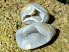 Polished Blue Lace Agate Standing Display Pieces and Free Forms x 12 From Nsanje, Malawi - Toprock Gemstones and Minerals 