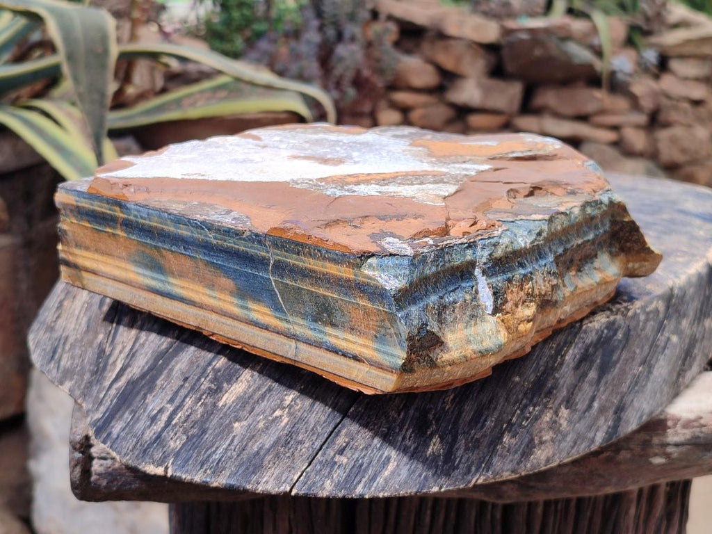 Natural XL Golden Blue Tigers Eye Slab x 1 From Prieska, South Africa - Toprock Gemstones and Minerals 