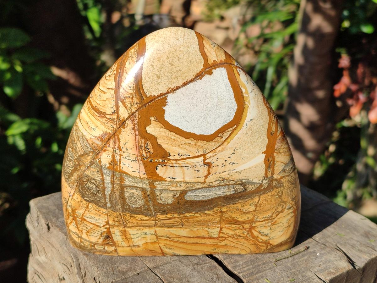 Polished Picture Stone Jasper Standing Display Pieces x 2 From Ais-Ais, Namibia