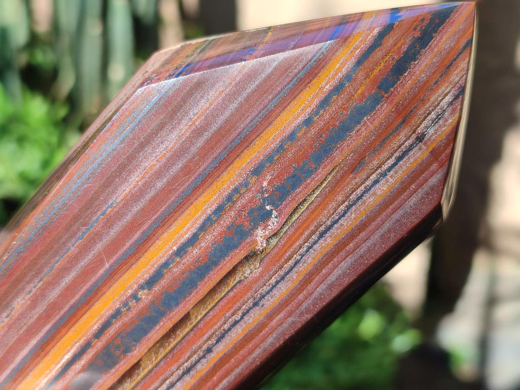 Polished Banded Tiger Iron Display Crystals x 2 From South Africa - Toprock Gemstones and Minerals 